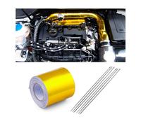 JNNJ 10mx5cm Macchina Nastro Adesivo in Alluminio, Nastro di Tenuta Riparazione, Nastro Resistente al Calore, per Riparare Isolare, Sigillare e Proteggere, Universale per Tubo Flessibile