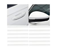 JNNJ 12 Pezzi Adesivi Protezioni Trasparenti per Portiere Auto, Universal Car Anteriore Posteriore Angolo Paraurti Guardia Protector, Autoadesiva Paracolpi Portiere Auto Para Specchietto Retrovisore