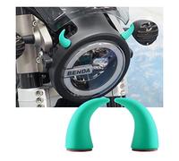 JNNJ 2 PCS Automobile Diavolo Corno Decor Casco Auto, Forma di Corno di Diavolo Carino per Auto, Adesivo 3D Ornamento del Corno del Diavolo, Decorazione Corno di Mucca per Volante(Verde)