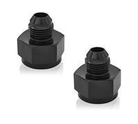 JNNJ 2 Pezzi Adattatore Riduttore per Raccordi per Tubi, Flare Tubo Unione Riduttore Riducente Adattatore Raccordo Carburante, Femmina a Maschio Flare Riduttore Adattatore Raccordo(AN10-AN8)