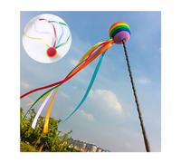 JNNJ 2 Pezzi Antenna Per Auto a Nastro Lungo, Auto Colorato Lungo Nastro Arcobaleno Palla Antenna, Decorazione Ape Antenna Universale Topper Decorazioni, Decorazioni Per Antenne Per Veicoli In Stile