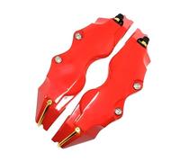 JNNJ 2 Pezzi Copri Pinza Freni Auto, 3D Pinze Freno per Ruota Auto per Mozzo Ruota, Resistenti Copri Pinza Freno Auto, Si Adatta Perfettamente Alla Superficie Della Pinza Freno Originale(Rosso)