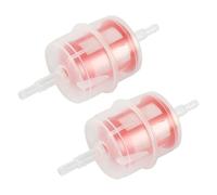 JNNJ 2 Pezzi Filtro Carburante Diesel Adatto, Filtro Gasolio Trasparente in Plastica, Filtro Carburante Linea Auto Diesel 6 Mm 8 Mm, Automotive Universale Interno Accessori per Moto, Generatore