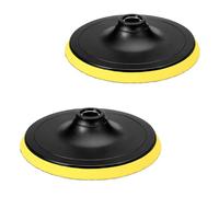 JNNJ 2 Pezzi Gancio E Anello Di Supporto Pad Lucidaturas Disco Levigatrice Orbitale, Platorello con Gancio e Anello M14, Set di Spugne per Lucidatura, Tamponi per pulizia e Lucidatura Autos