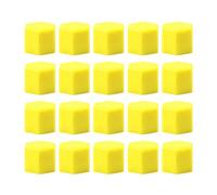 JNNJ 20 Pezzi Tappi per Bulloni Ruota Auto, Auto Ruota Dado Copertura Vite Tappi Mozzo 17mm, Auto Dado Ruota Mozzo Silicone Copre Tappi Di Polvere Vite, Coperchi Esagonali Dadi Gomme Ruote(Giallo)