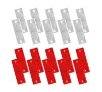 JNNJ 20Pcs Catarifrangente Autoadesivo Rettangolare, Riflettori in Plastica di Sicurezza Avvertenza, Auto Catarifrangente Posteriori, Riflettenti Universale per Rimorchi Camion Auto Camper