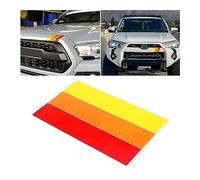 JNNJ 2Pcs Decalcomanie Carrozzeria Striscia Riflettente per Auto, Righe Laterali, Strisce Colorate, Adesivo Riflettente Universale per Veicoli (Rosso)