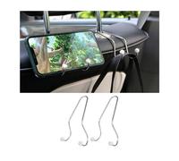 JNNJ 2Pcs Ganci in per Sedili Auto con Decorazione in Cristallo, Ganci per Poggiatesta Del Sedile Posteriore Dell'auto, Universale per Appendere Borse Di Vestiti in Vettura, Ricambi Auto(Colore-AB)