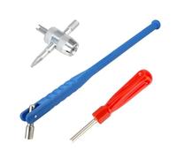 JNNJ 3 Pezzi Kit Nucleo della Valvola, Valvola per La Riparazione della dei Pneumatici, Estrattore Strumento Chiave della Bici Pneumatici per Auto, Valvola Strumento di Rimozione Nucleo Automobile