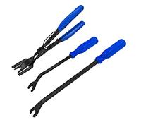 JNNJ 3 Pezzi Rimozione della Clip Pinza Auto, Leve Smontaggio Auto, Set di Attrezzi di Rimozione Rivetti, Strumenti di Rimozione per Auto Porta Pannello, per Veicolo Audio Pannello Porta(Blu)