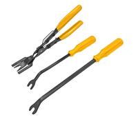 JNNJ 3 Pezzi Rimozione della Clip Pinza Auto, Leve Smontaggio Auto, Set di Attrezzi di Rimozione Rivetti, Strumenti di Rimozione per Auto Porta Pannello, per Veicolo Audio Pannello Porta(Giallo)