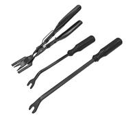 JNNJ 3 Pezzi Rimozione della Clip Pinza Auto, Leve Smontaggio Auto, Set di Attrezzi di Rimozione Rivetti, Strumenti di Rimozione per Auto Porta Pannello, per Veicolo Audio Pannello Porta(Nero)