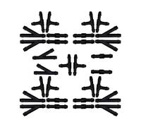JNNJ 30 Pezzi Connettori per Tubo Tergicristalli, Kit Lavavetri per Parabrezza Tubo, Connettore per Tubi Lavavetri Parabrezza Dell' Auto, Universali Ugelli Tergicristalli Tubo Flessibile（Negro）