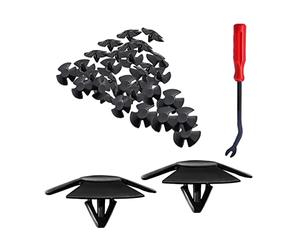 JNNJ 30 Pezzi Rivetti per Auto, Clip Di Viti Assetto Auto Kit per Carrozzeria Interni Auto Pannello Paraurti Porta Con Strumenti Di Rimozione Del Fissaggio, Clip E Fissaggi per Veicoli Carrozzeria