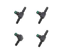 JNNJ 4 Pezzi Connettore Tubo Di Ritorno Iniettore Diesel, Connettore Ritorno Iniettore Diesel Auto, Connettore Ritorno Iniettore Carburante, Connettori Tubo 3x T Tubo 1x L Parti Accessorie Iniettori