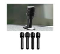 JNNJ 4 Pezzi Manopole Di Bloccaggio Della Porta Dell'auto, Camion Interno Porta Serrature Pin Lega Di Alluminio, Accessori per Interni Auto Serratura Della Portiera Dell'auto(Nero)