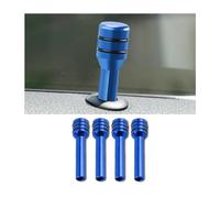 JNNJ 4 Pezzi Manopole Di Bloccaggio Della Porta Dell'auto, Camion Interno Porta Serrature Pin Lega Di Alluminio, Accessori per Interni Auto Serratura Della Portiera Dell'auto(Blu)