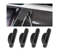 JNNJ 4 Pezzi Universali Mini Ganci per Auto, Ganci Universali per Auto, Multifunzione per Sedile Posteriore Ganci Autoadesivi, Per Cavi USB, Chiavi, Maschera, Auricolari, Cavo, Cavo Di Ricarica