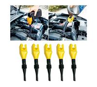 JNNJ 5 Pezzi Imbuto per Benzina Auto, Imbuto Flessibile a Scatto Dello Auto Rifornimento, Imbuto Multifunzionale in Plastica per Carburante, Per Moto Automobile Benzina E Usi Domestici(Giallo)