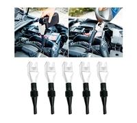 JNNJ 5 Pezzi Imbuto per Benzina Auto, Imbuto Flessibile a Scatto Dello Auto Rifornimento, Imbuto Multifunzionale in Plastica per Carburante, Per Moto Automobile Benzina E Usi Domestici(Bianco)