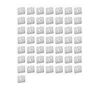 JNNJ 50 Pezzi Auto Plastica Trim Clips, Occhielli Per Viti Per Veicoli Inserti Dadi Espandibili Fermi Per Clip, Estensione Dadi, Inserto In Plastica Bianca Con Clip Di Fissaggio Per Auto