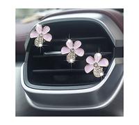 JNNJ 6 Pezzi Clip Con Fiore Di Margherita per Presa D'aria Condizionata per Auto, Diffusore Di Profumo Auto a Forma Di Fiore Con Clip, Simpatici Accessori per La Decorazione Interni Auto(Rosa)