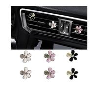 JNNJ 6 Pezzi Clip Con Fiore Di Margherita per Presa D'aria Condizionata per Auto, Diffusore Di Profumo Auto a Forma Di Fiore Con Clip, Simpatici Accessori per La Decorazione Interni Auto(Multicolore)