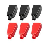 JNNJ 6 Pezzi Coperchio Del Terminale Della Batteria per Auto, Coperchi per Prigionieri Isolanti Negativi Positivi Battery Terminal, Coperchio Del Terminale Della Batteria per Tutti I Tipi Di Auto