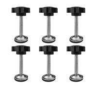 JNNJ 6 Pezzi Vite di Serraggio M8, Sostituzione Manopola Viti di Serraggio Filettatura Maschio Vite, Filettatura Maschio Manopola a Stella Sette Prugna Maniglia Vite, Accessori per Automobilistica