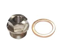 JNNJ Adattatore Sensore Da M18x1,5 a 1/8npt, Sensore Di Temperatura Dell'acqua Di Scarico Con Guarnizione, Filettatura Gas Scarico Acqua Olio Sensore Di Temperatura, Per Sensori Temperatura Boost