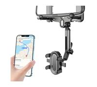 JNNJ Clip per Telefono Da Auto per Specchietto Retrovisore, Supporto Universale Telefono Auto Rotante a 360 Gradi, Supporto Portatile Cellulare a Specchio Da Automobile Flessibile 360° Le Automobili