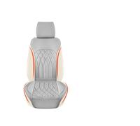 JNNJ Coprisedili Auto Anteriore, Coprisedili Auto Resistenti, Accogliente Coprisedile Universale Auto Pelle, Anti Scivolo Coprisedile Singolo Schienale, Protezione Ideale per Seggiolino Autos(Grigio)