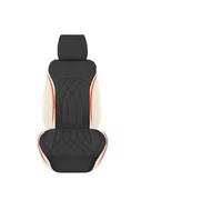 JNNJ Coprisedili Auto Anteriore, Coprisedili Auto Resistenti, Accogliente Coprisedile Universale Auto Pelle, Anti Scivolo Coprisedile Singolo Schienale, Protezione Ideale per Seggiolino Autos(Nero)