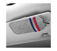 JNNJ Custodia per Occhiali Sole per Auto, Supporto per Occhiali da Sole per Visiera Auto, Multifunzionale Occhiali Custodia Protettiva, Accessori Visiera Veicolo, per Donna, Uomo(Beige)