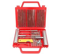 JNNJ Kit di Riparazione Pneumatici, Tubeless Kit Riparazione Gomme, Kit Antiforatura per Auto Strumento di Riparazione Forature, Ripara Pneumatici Gomme Set, per Auto, Camion, Moto, SUV(Rosso)