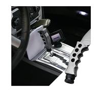 JNNJ Manopola Del Cambio Automatico con Impugnatura a Coltello Manopole Del Cambio, Manuale Leva Maniglia Del Coltello, Leva Del Cambio con 3 Adattatore 8mm 10mm 12mm(Colore Di Titanio)