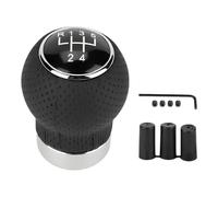 JNNJ Pomello Del Cambio Dell'auto Universale, Adattatore Del Pomello Del Cambio in Pelle, Manuale Universale Pomello Cambiamento Shifter Auto Con 3 Adattatori, Per Manuale Dell'auto(5-Velocità)