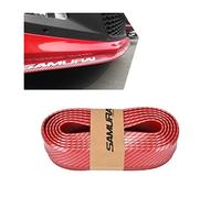 JNNJ Protezione Paraurti per Auto, Autoadesiva Spoiler Anteriore Protezione Striscia Univerdale Di Gomma, 2.5M Protezione Universale per Paraurti Anteriore Auto Gomma, Auto, Camion, SUV(Rosso)