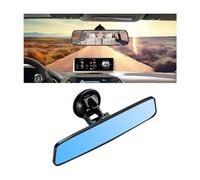 JNNJ Retrovisore Interno Con Ventosa Blu a Specchio - Ridurre Blind Spot Copri Specchietto Retrovisore, Universale Regolabile a 360° Car Rear View Mirror per Veicoli Auto SUV Autocarri Veicoli