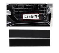 JNNJ - Set di 2 portatarga senza cornice con tenuta a prova di bomba, autoadesivo, autoadesivo, resistente alle intemperie, per tutte le auto, parte universale per auto