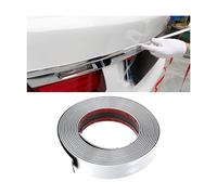 JNNJ Striscia Decorativa Cromata per Auto, Protettore Universale Chrome Decorazione Striscia Del Bordo Della Porta, Striscia Cromata Flessibile per Auto, Modanature Cromate Dell'automobile(Argento)