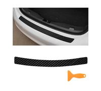 JNNJ Striscia Pedale Paraurti Posteriore, Protettore Paraurti Posteriore 4D Carbonio Fibra, Universale Antigraffio Striscia Sulla Soglia Del Paraurti Posteriore, Per Auto Pickup Camion SUV(Nero)