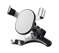 JNNJ Supporto Del Telefono Dell'automobile, Supporto Del Telefono Dell'automobile Eccellente Stabile Di Gravità, Supporto per Telefono Da Auto a Sgancio Rapido Con Gancio in Metallo(Argento)