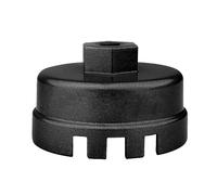JNNJ Tappo Filtro Olio, Flauto Chiave Filtro Olio in Alluminio Strumento per Rimozione Prese, Chiave Filtro Olio Tappo per Motori 2.5 L E 5.7 L per Svitare Il Tappo Coppa Dell'lio(Nero)