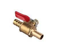 JNNJ Valvola a Sfera in Ottone Universale, Valvola a Sfera in Ottone per L'interruttore Dell'ugello Del Tubo Flessibile, Valvola D'intercettazione a Sfera in Ottone Con Barbiglio(10mm)