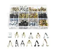 JNNJ240 Pezzi Kit Di Assortimento Di Clip a Molla per Pannello in Metallo, Auto Cruscotto Console Bordo Metallo Fissaggio, Clip Di Fissaggio Interno Del Cruscotto, Fermaglio per Cruscotti in Metallo