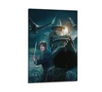 JNNJMN Poster decorativo da parete del film Lo Hobbit, su tela, stampa moderna, per camera da letto, 60 x 90 cm