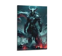 JNNJMN Poster decorativo da parete su tela con stampa moderna di Ha's Saint e il Signore della Morte, poster decorativo per la camera da letto (30 x 45 cm)