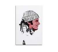 JNNJMN Poster decorativo da parete su tela, motivo: film Qualcuno volò sopra il nido del cuculo, poster decorativo moderno per camera da letto, 60 x 90 cm