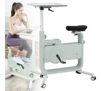 JNPGVTCD, attrezzo per Esercizi con Resistenza Magnetica a 8 Livelli, con scrivania da Ufficio, Sedile Pieghevole per Bicicletta Regolabile, per Allenamento Sportivo Indoor a casa